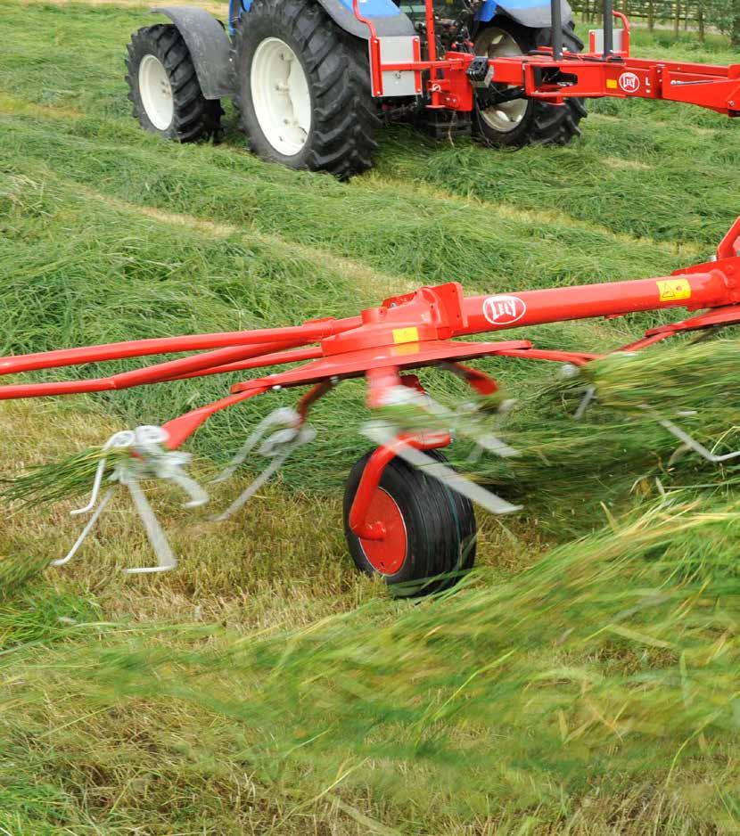 Med den fuktigaste grödan högst upp blir torkningen snabb