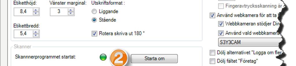 1 Aktivera skannerfunktion i visitlog 1.