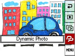 Endast de 20 utklippta motivbilderna sparas. En pågående utklippningsprocess kan när som helst avbrytas genom att trycka på [ ] (Radera). Steg 2: Skapa en dynamisk fotobild.