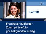 4. Tryck på [SET] för att ändra kamerans inställningar i enlighet med valt scenexempel. Inspelningsläget kopplas åter in.
