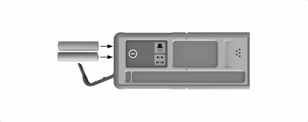 6 Användning lasermottagare 6.1 Sätt in batterier i lasermottagaren Sätt in batterierna i lasermottagaren. Använd bara batterier som tillverkats enligt internationell standard. 6.2 Lasermottagning med lasermottagaren 1.