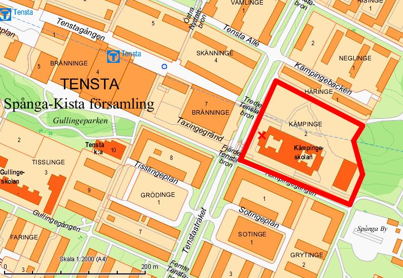 2 Bakgrund Svenska Bostäder har fått en markanvisning för hyreslägenheter och kontor för Spånga-Tensta stadsdelsförvaltning inom fastigheten Kämpinge 2 i stadsdelen Tensta.