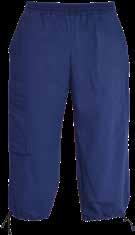 Reglerbar i midjan med knapp och tamp i sidor. Sidfickor, bakfickor och benficka. 65/35 % polyester/bomull. Öko-tex. Stl. XS 4XL. Vit, marinblå, svart.
