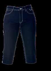 Sprund i sidor. 70/30 % bomull/ polyester. Stl. XS 4XL. Blå denim.