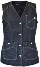 Mörkblå denim. 72836 Stretchjeans dam 5-ficks modell med hög midja.