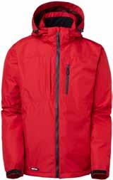 Dragsko i nederkant och kardborrjustering i ärmslut. Avtagbar innerjacka i microfleece med sidfickor och innerfickor. Nylon/polyester. Öko-tex.