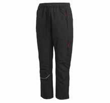 95/5 % polyester/spandex. Foder: 100 % polyester. Stl. XS 3XL. Svart. 82827 Vinterbyxa Fodrad byxa med resår och dragsko i midjan. Hällor för bälte.