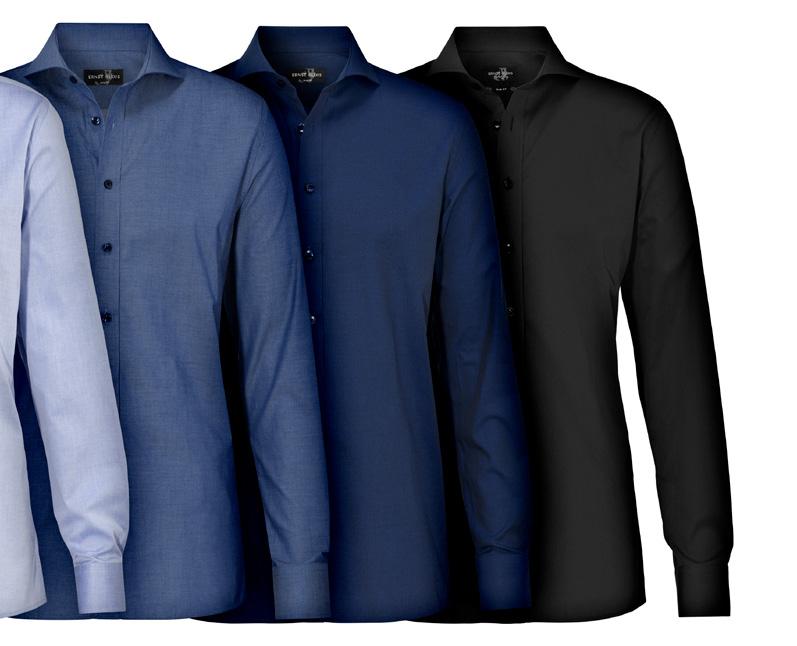 5810 PURE COTTON -00-21 -22-25 -27-99 PURE COTTON TWILL material: 100% bomull. krage: Extreme cut áway. detaljer: Matchande knappar. Vit knapp, knapptråd och knapphål på färg -21.