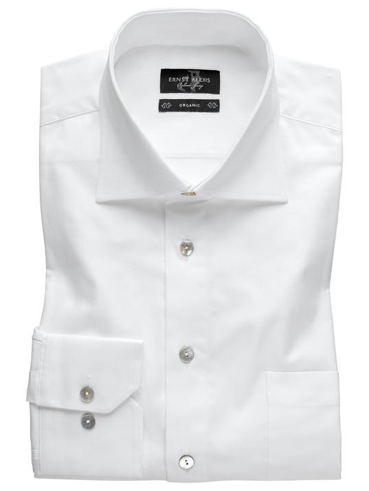 5185 PURE COTTON ORGANIC -00-21 PURE COTTON ORGANIC / OXFORD material: 100% organisk bomull. krage: Classic cut áway. detaljer: Äkta pärlemorknappar. CLASSIC FIT bröstficka stl.