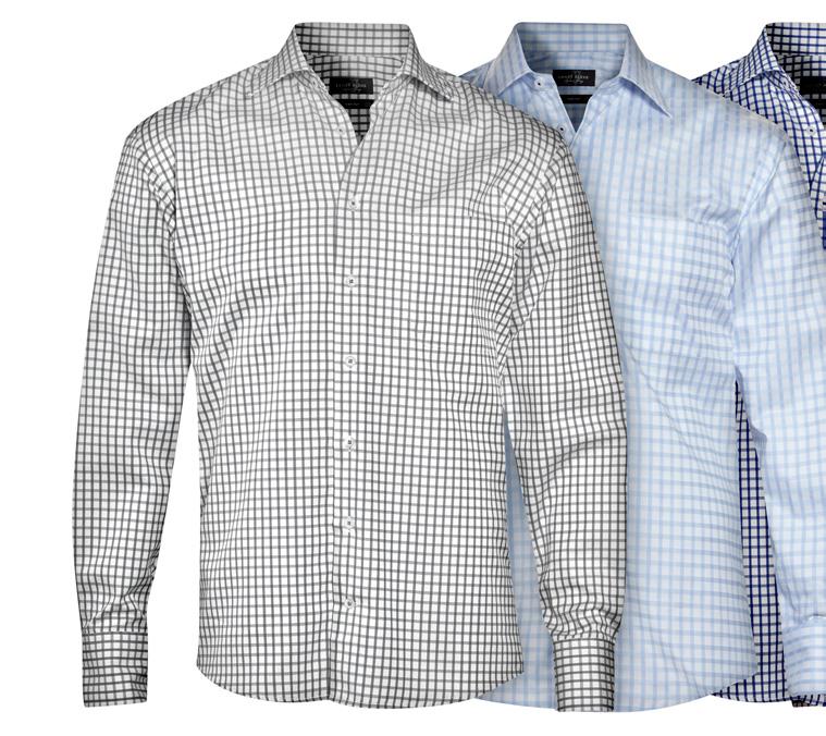 TWO PLY NON IRON PREMIUM COTTON TWO PLY / TWILL material: 100% strykfri bomull. krage: Classic cut áway. detaljer: Vita knappar med matchande knapptråd i skjortans färg. CLASSIC FIT bröstficka stl.