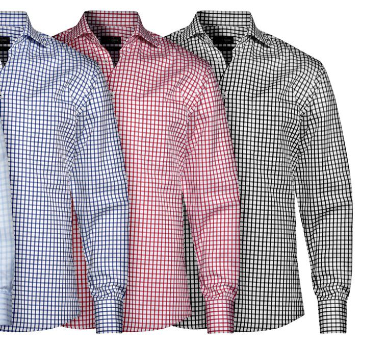 5205 PREMIUM COTTON TWO PLY -11-21 -27-64 -99 PREMIUM COTTON TWO PLY / TWILL material: 100% strykfri bomull. krage: Classic cut áway. detaljer: Vita knappar med matchande knapptråd i skjortans färg.