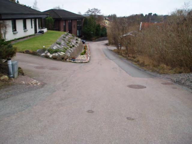 Göteborgs kommun Bostäder norr om Brottkärrsvägen Förprojektering Ryttarstigen Bredden varierar mellan 3,3-4,0m, förutom precis i början