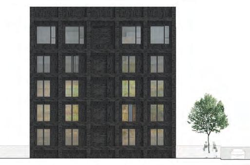 enna hanteras på samma sätt som bostadsvolymen längs kvartersgata med en
