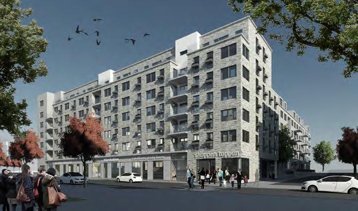 Kvarter 1:5 Kvarteret ligger i den östra delen av detaljplanen längs Boulevarden och i öster även mot det gröna stråket.