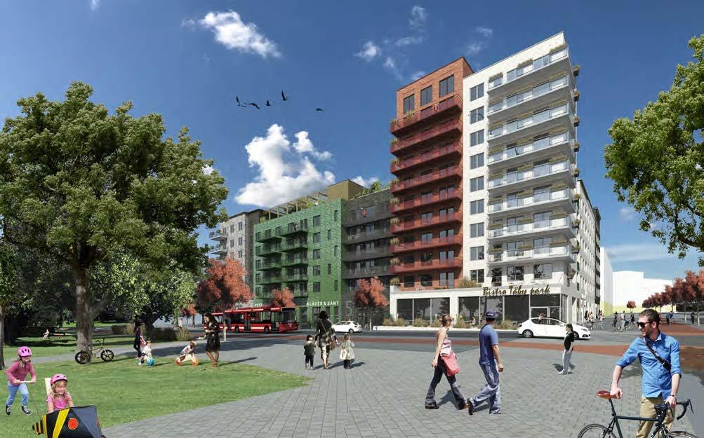 Kvarter 1:1 Kvarter 1:1 är det första kvarteret som JM bygger i Täby Park. Den gemensamma visionen för Täby Park är att skapa en omtänksam kvartersstad som erbjuder det goda stadslivet.