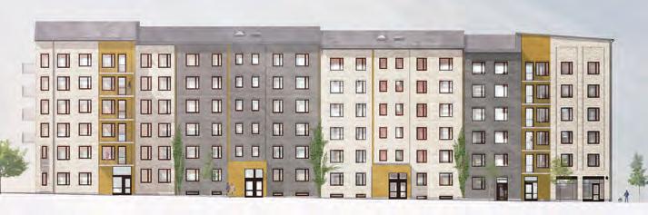 FASADGRÖNSKA - Variation längs gatan Fasad mot