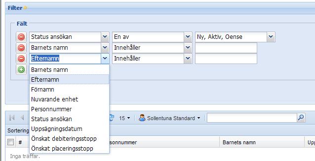Filter Filter är ett urval, dvs. du kan bestämma vad som ska finnas med i din lista Klicka på urvalsfliken Filter.