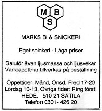 De lägsta värdena hade Gäsene/Herrljunga med 13,8%. Honungsskörden var ovanligt stor sommaren 2010, 33,2 kg per övervintrat samhälle.