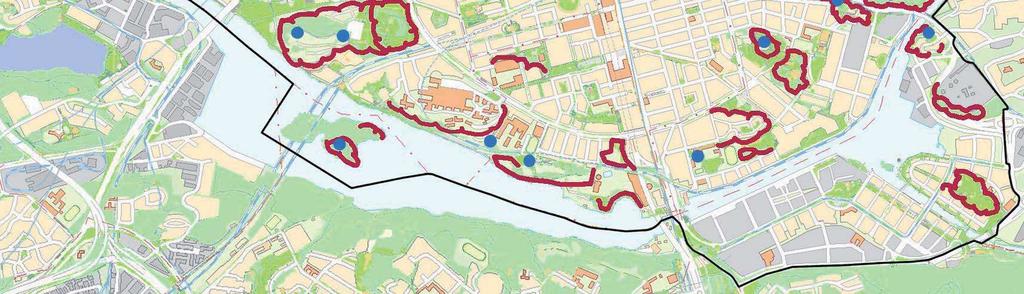 EXPLOATERINGSOMRÅDET OCH DESS NÄRMASTE OMGIVNING KARAKTÄR FÖRKASTNINGSBRANTER, ENLIGT PARKPLAN SÖDERMALM Förkastningsbranten Stora delar av Stockholm utgörs av ett sprickdalslandskap.