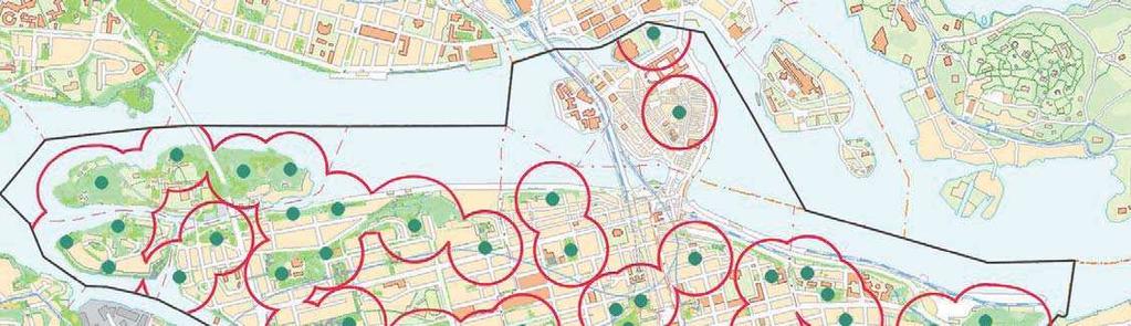 Inom bristområdena finns flera parker som är mindre än 0,5 ha och som med intensiv skötsel och kontinuerliga upprustningar kan fungera som kvartersparker.