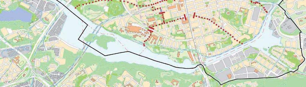 Längs förkastningsbranten på norra Södermalm finns många intressanta och kulturhistoriskt värdefulla miljöer som skulle kunna bindas samman och ingå i ett lättgånget promenadstråk.