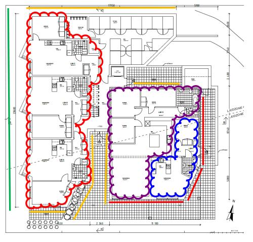 4. Redovisning av hur krav uppfylls ADL har gjort en trafikbullerkartläggning som visar att den planerade byggnaden utsätts för yttre trafikbullernivåer mot fasad som för vissa bostäder överskrider