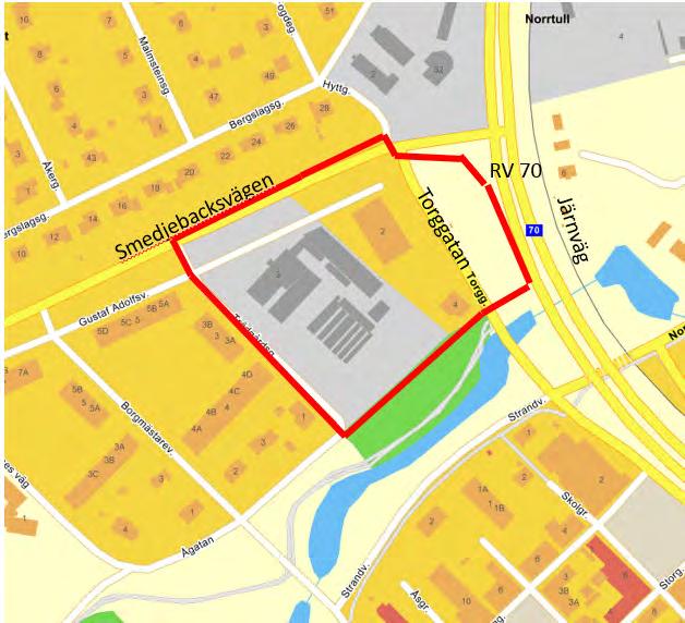 2 Beskrivning av ärendet Sweco Environment har fått i uppdrag att utföra en trafikbullerutredning gällande en ny detaljplan för kvarteret Liljan i Säter. På tomten ligger idag en handelsträdgård.