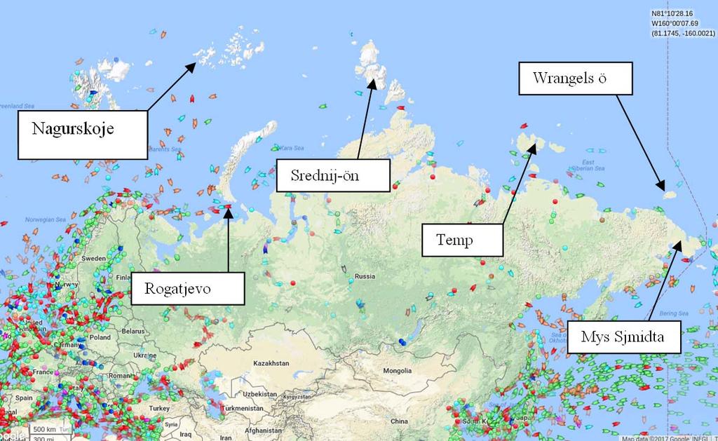 Arktis Militärt utnyttjande Den ryska regeringen har i såväl ekonomisk upp- som nedgång ständigt prioriterat Norra marinen, baserad på Kolahalvön.