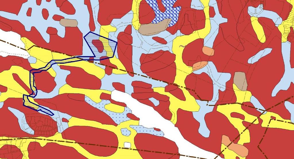Sida 12 (36) Figur 9: Redovisar jordarter inom och utanför planområdet.
