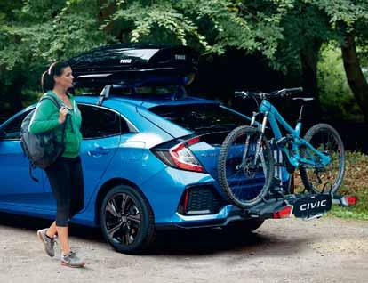 CYKELHÅLLARE FRÅN THULE Tillverkad av Thule, certifierad av Honda.