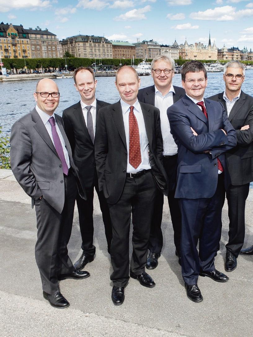 Förvaltarna, fr v: Johan Ståhl, Johan Lannebo, Lars Bergkvist, Peter