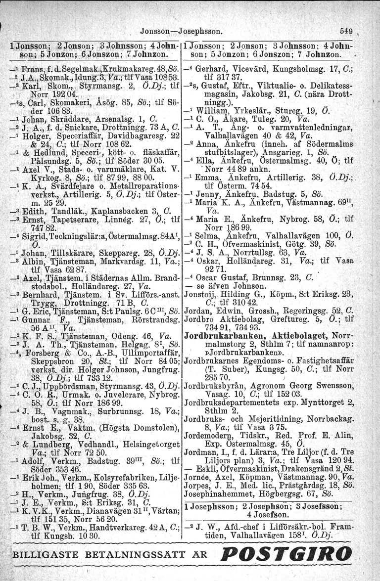 " Joneson-e-Josephsson. 54~, l JO!l~lilon;, ~J9nso,n; (l3j 1 0Jwsso,n; 4 John- l Jonsson; 2 Jonson; 3 Johnsson; 4 John-.,sPI!f 5 Jo.\lzoJ;l;.6 J9,n~zon; 7 Johnzon.