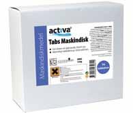 Artikel Antal/fp Flaska 1 liter 12 31114 Artikel Antal/fp Tabs 4-i-1, 70 tabs 5 42064 Pulver i flaska 1,5 kg 6 42062 Artikel Antal/fp