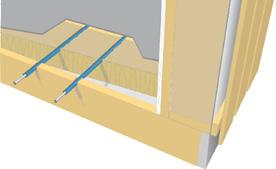 Om installationer ska placeras i ett särskilt installationsutrymme i golv, yttervägg eller vindsbjälklag ska detta vara utformat så att installationerna kan fästas och så att det är möjligt att göra