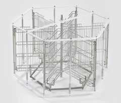 Automatik. 5191-9 9-ramars självvändande slungare. Korgstorlek 24,7x4,5x41 cm.