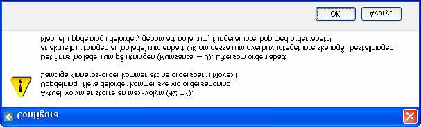 artiklar och skickar med detta värde till Movex vid ordersändning. Dialogen nedan kommer fram och varnar i denna situation.