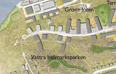 11 (12) kontinuerligt och avgränsningen av parkmarken kan komma att justeras när föreslagen bebyggelse mot Fabrikörvägen som hanteras inom detaljplan 5 studeras/prövas vidare. Brf.