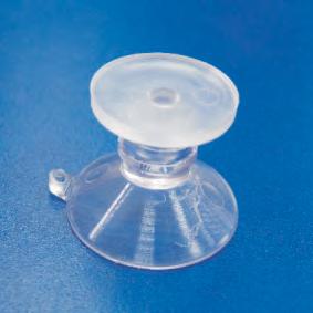 Sugkopp med stift SUCTION CUP WITH HOOK SUCTION CUP WITH NAIL diameter: 22 halsens diameter /