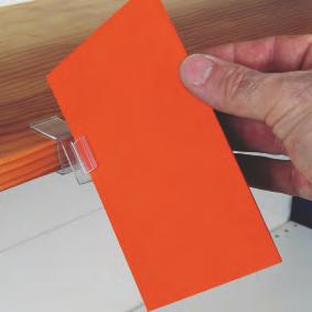 Skylthållare & Supergrip Display holders 3626 Supergrip - hyllkant SHELF EDGE