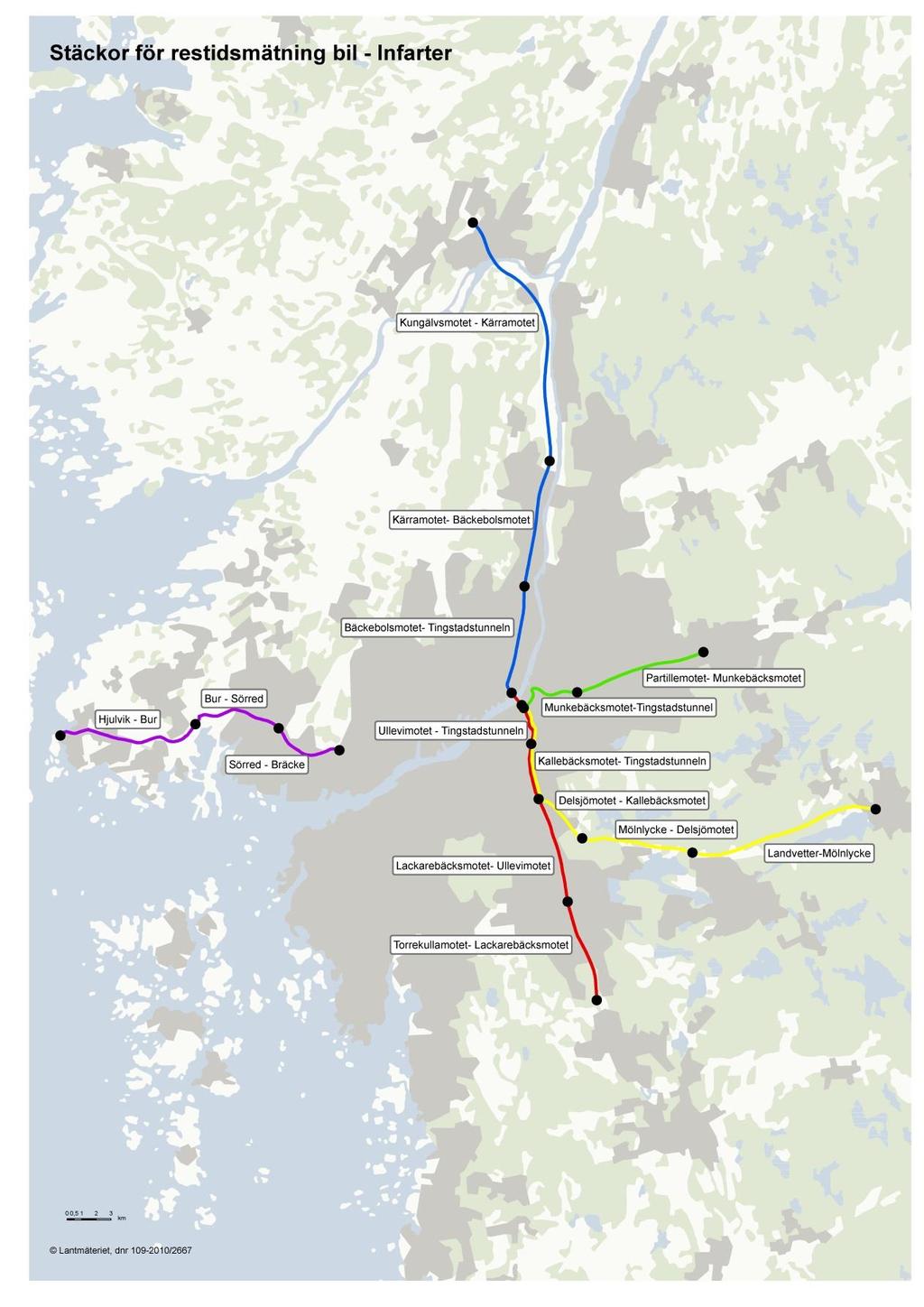 6 (42) 2 Restider på infarter till Göteborg Bild 2.