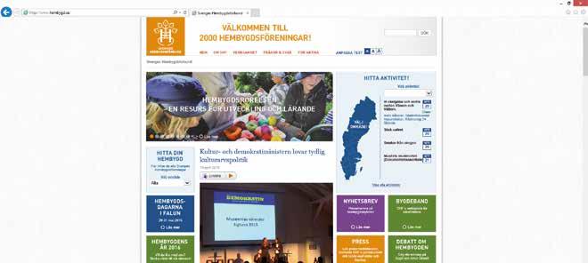 Sveriges Hembygdsförbund i media Shf genomförde under året en större satsning på att synas bättre i media.