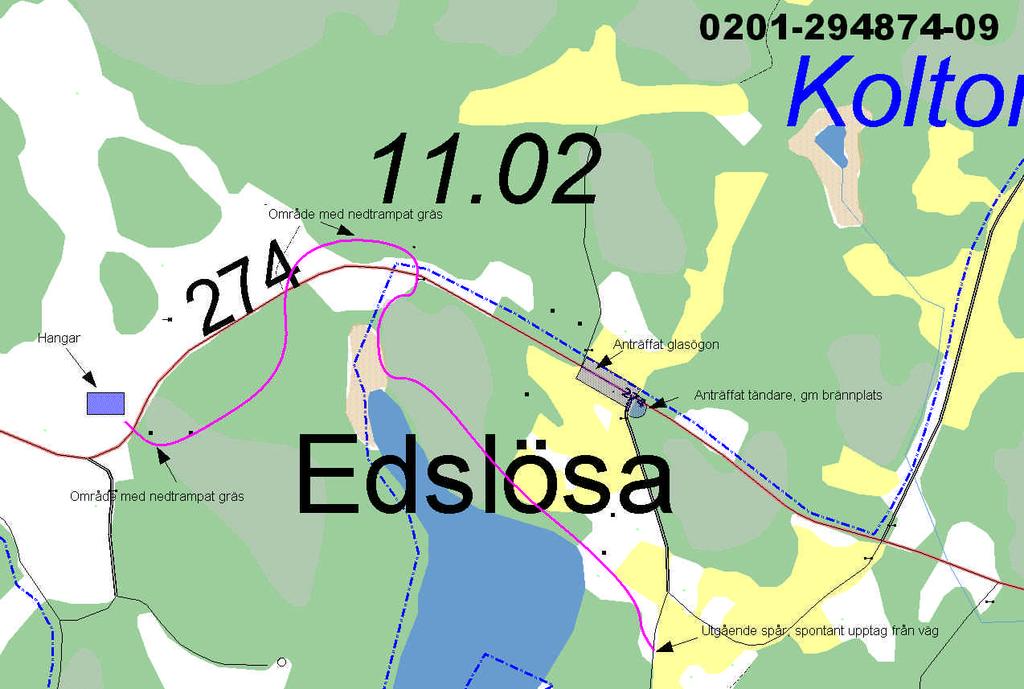 Karta Hundspårning Edslösa,