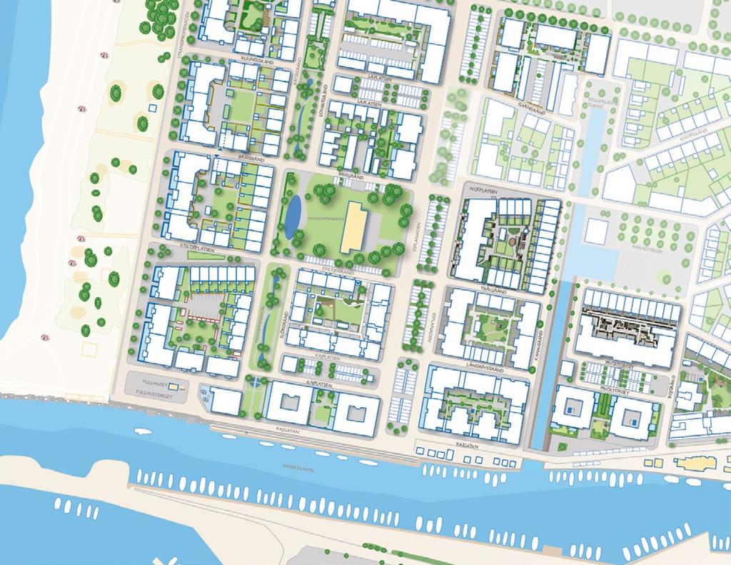 SELET Seglet kvarteret vid Kanaltorget Seglet kommer att ligga där kanalen sammanstrålar med Kanaltorget, Lomma Strandstads framtida piazza och samlingspunkt.