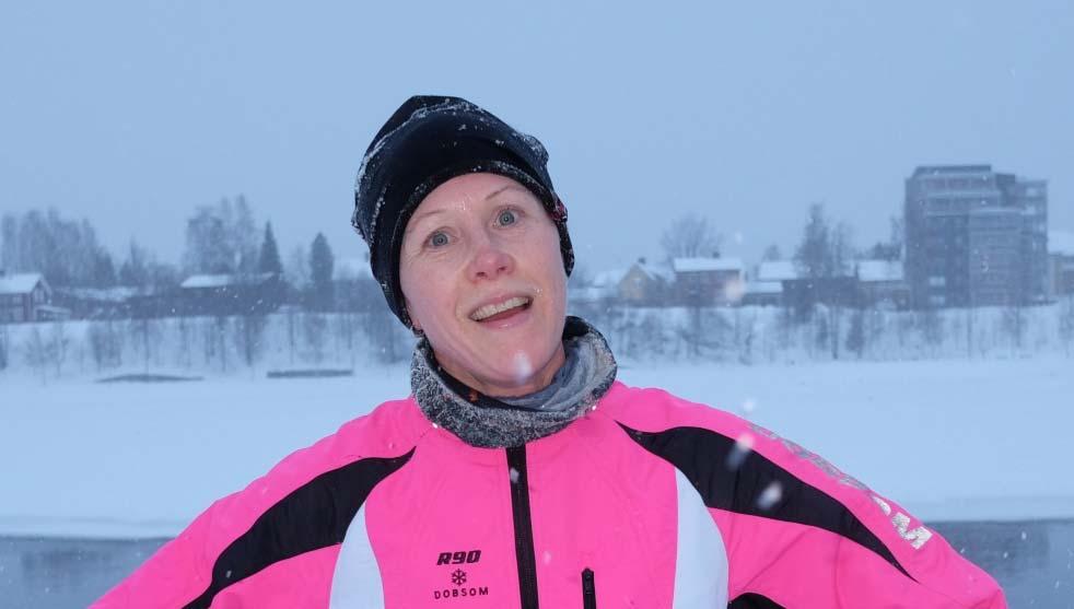 i mål på