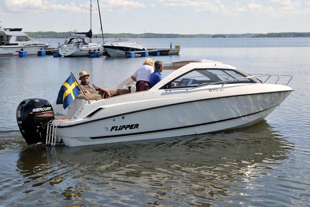 SMARTASTE SPORT TOPEN! FLIPPER 670 ST med Mercury F150 EFI 599 000.- Ord. pris: 671 300.