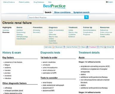 sjukhusbiblioteket) Personlig anpassning Dela informationen med andra och återkoppla till Best Practice Du kan dela med dig av informationen i Best Practice på många sätt.