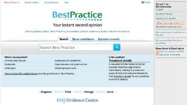 My Best Practice Tillgång till Best Practice Skapa ett personligt konto För att kunna göra personliga