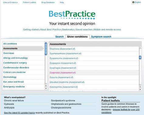 Bläddra Bläddra Klicka på kategorin Overviews till vänster Bläddra för att ställa diagnos Om du vill ha hjäip att diagnostisera en patient med vissa symtom eller tolka ett laboratorieresultat så är