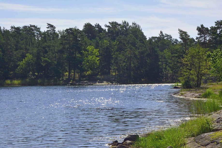 På fastigheten finns bostadsbyggnad, gäststuga, ekonomibyggnader och sjöbod/båthus.
