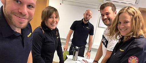SKYDD MOT OLYCKOR Funktionen Skydd mot olyckors uppdrag består av fyra områden. Utbildning, Säkerhetskontroll, CAD- ritning samt service av handbrandsläckare.